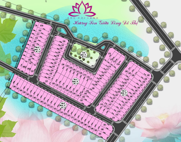 Mặt bằng tổng thể khu dân cư Chí Lành Ninh Thuận